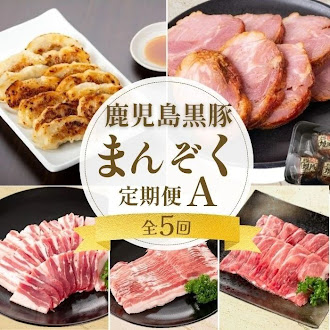 ＜定期便・全5回＞かごしま黒豚まんぞく定期便A (月1回×5ヶ月) 2505394 - 鹿児島県肝付町