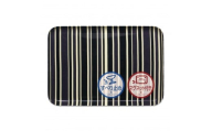 TATSU-CRAFT マグネットトレー L 39cm トリノストライプ BK ブラック すべり止め付き ［Tk1117］