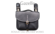 ラフテール　Gazelle ブラック　ワンタッチ着脱の二輪用鞄　栃木レザー製シュリンクレザー使用【1710633】