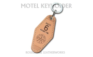 ラフテール＜栃木レザー製牛革使用　モーテルキーホルダー＞ナチュラル×シルバー【1712378】
