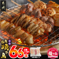 【母の日】職人串打ちの本格焼き鳥66本!!≪5月7日～10日お届け≫_MJ-3312-MG