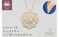 ＜ 甲府ジュエリー ＞K18 1.0ctダイヤモンド　シンメトリーペンダントネックレス　HH019801