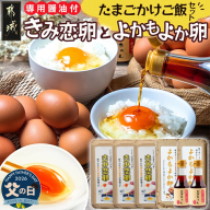 【父の日】「きみ恋卵」と「よかもよか卵」のたまごかけご飯セット≪6月18日～21日お届け≫_12-2902-FG