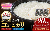 【6か月定期便 コシヒカリ】 令和7年産 新潟県 魚沼産コシヒカリ「おぢや米」合計90kg(5kg×3袋×毎月お届け全6回)  JA魚沼 | 新潟産コシヒカリ 特A評価 魚沼産 新潟県産コシヒカリ 新潟県産こしひかり 魚沼コシヒカリ お米 米 こしひかり 白米 精米 ブランド米 特A評価地区【0002-JA23DB00-02】