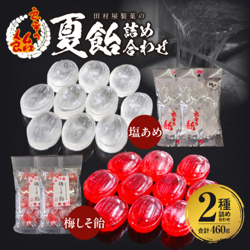田村屋製菓の夏飴詰め合わせ(塩あめ、梅しそ飴)　～良平の飴　手造り飴～［128T08］ 2510174 - 愛知県小牧市