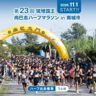 【沖縄県南城市】第23回 琉球国王  尚巴志ハーフマラソンin南城市を応援！  出走権（1名分） 沖縄県南城市 琉球国王 尚巴志ハーフマラソンin南城市を応援 返礼品 ギフト 沖縄県 南城市 ふるさと納税