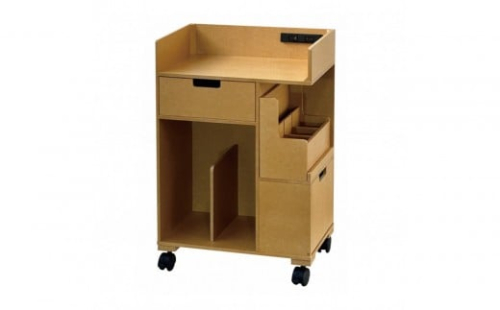 ＜静岡製作所＞パソコン作業ワゴン（小）　ナチュラル【沖縄・離島不可】 2510959 - 静岡県静岡市