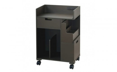 ＜静岡製作所＞パソコン作業ワゴン（小）　ダークブラウン【沖縄・離島不可】 2510960 - 静岡県静岡市