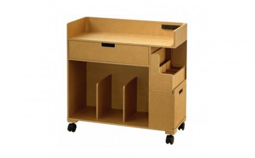 ＜静岡製作所＞パソコン作業ワゴン（大）ナチュラル【沖縄・離島不可】 2510961 - 静岡県静岡市