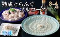 熟成 とらふぐ フルコース（3～4人前）ふぐ 満喫 セット 計600g以上 冷蔵 ふぐ刺 切り身 唐揚げ 鍋 皮 安岡ねぎ ぽん酢 もみじおろし とらふぐひれ ひれ酒 トラフグ 高級鮮魚 フグ刺し 河豚 ふく ふぐ鍋 ふぐちり鍋 高級魚 海鮮 魚介 お祝い ギフト 贈答 贈り物 プレゼント 記念日 父の日 母の日 お中元 御歳暮 ) 下関 山口