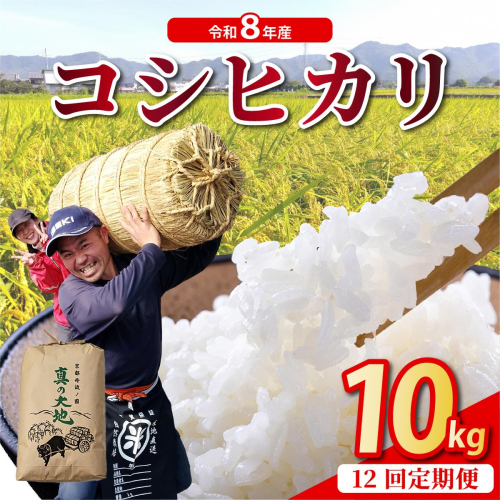 【定期12回】【令和8年産 新米】コシヒカリ 10kg×12回 京都丹波産 農家直送 産地直送 新米予約 ※8月中旬ごろより新米をお届け！ 2513744 - 京都府亀岡市