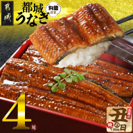 【丑の日】宮崎県育ちのうなぎ蒲焼4尾720g以上≪山椒・たれ付≫≪7月20日～25日お届け≫_AE-M301-UG