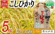 [0910]【令和6年度産】皇室献上実績米　長野県飯綱町の黒川米【白米】こしひかり5kg【12カ月定期便】 発送：2024年10月より順次発送予定　なかまた農園 「宮古島の雪塩」使用　特別栽培米