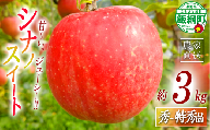 りんご シナノスイート 秀 〜 特秀 3kg ( 8 〜 11玉 ) サイズおまかせ 関果樹園もりんご 沖縄県への配送不可 2026年10月上旬頃から2026年11月上旬頃まで順次発送予定 令和8年度収穫分 減農薬栽培 ネオニコチノイド系農薬不使用 信州 果物 フルーツ リンゴ 林檎 長野 予約 農家直送 長野県 飯綱町 [2085]