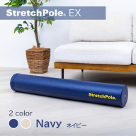 【LPN社製】ストレッチポールEX ネイビー【正規品 セルフケア ストレッチ エクササイズ 腰痛 肩こり 体幹 コアトレ】 100F072