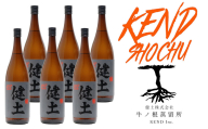 F6-2544　本格芋焼酎 健土 25度 1800ml 6本