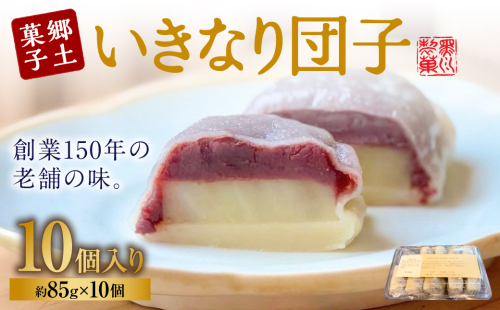 いきなり団子10個詰 団子 紅はるか さつまいも 自家製 あんこ スイーツ おやつ 和菓子 冷凍 老舗 郷土料理 熊本県 八代市 2517694 - 熊本県八代市