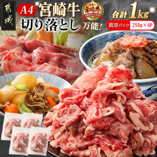 宮崎牛切り落とし1kg(真空)_MJ-8908-s 2519322 - 宮崎県都城市