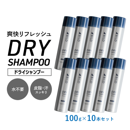 【スピード発送】ドライシャンプー 100ｇ 10本セット【シャンプー アウトドア 髪 汗 におい 匂い 臭い 対策 】 G3795 2519335 - 大阪府泉佐野市