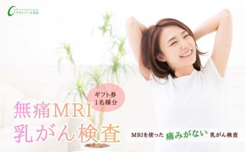 グランソール奈良 無痛MRI乳がん検査 1名様分／ 検診 婦人科検診 検査 乳がん 無痛 MRI 母の日 敬老の日 ギフト プレゼント 奈良県 宇陀市 ふるさと納税 2521128 - 奈良県宇陀市