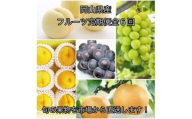 ＜発送月固定定期便＞岡山県産  フルーツ定期便全6回_フルーツ 定期便 旬 果物 食べ比べ 岡山県 津山市 デザート 葡萄 ぶどう 桃 もも 梨 愛宕梨 シャインマスカット 送料無料 贈答 ギフト【4078587】