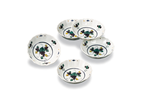 3.8号小鉢揃　ぶどう  錦泉窯 2521904 - 石川県能美市