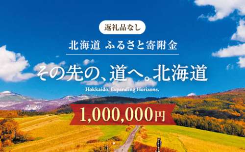 【ふるさと寄附金】北海道庁 1,000,000円 返礼品なしのご寄附 応援 エール 寄附のみ 返礼品なし 返礼品なしの寄附 F6S-685 2522270 - 北海道北海道庁