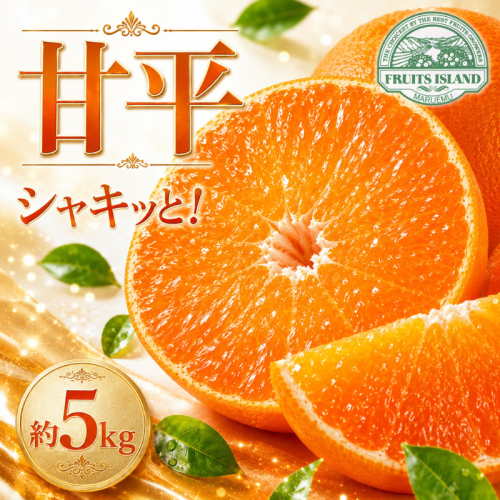 【先行予約】 甘平 約5kg みかん 蜜柑 オレンジ 温州みかん 愛媛みかん 果物 くだもの 果実 柑橘 果肉 果汁 フルーツ ゼリー ジュース 甘い ジューシー 高級 ブランド ギフト プレゼント 贈り物 贈答 国産 産直 特産品 フルーツアイランド マルエム直販 愛媛県 愛南町 2522493 - 愛媛県愛南町