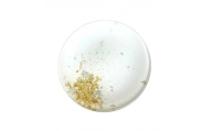 丸小皿 古代（金箔）純白［NF175］