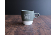 【波佐見焼】SOIGIN COFFEE　ロゴ入りスタッキングマグカップ（グレー）