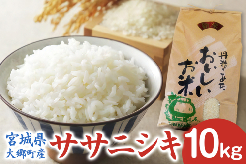 [宮城県大郷町産] 令和7年産 ササニシキ 10kg｜2025年 白米 精米 白飯 米 お米 こめ コメ 宮城県産 産直 [0300] 2526449 - 宮城県大郷町