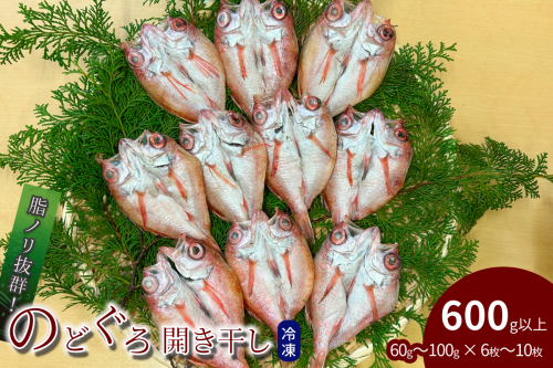 のどぐろ開き干し 600g以上 60g～100g × 6枚～10枚 【176_1786】 2527185 - 島根県浜田市