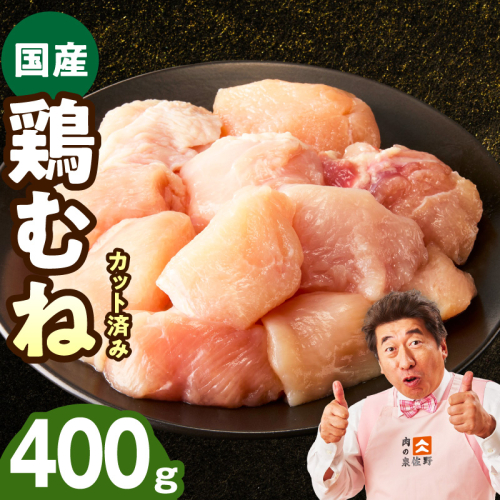 【お試し規格】国産 鶏むね肉 400g【カット済み 氷温熟成×極味付け 小分け 味付き 簡単調理 訳あり サイズ不揃い 鶏肉 とり】 mrz0397 2529328 - 大阪府泉佐野市