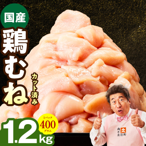 【特別規格】国産 鶏むね肉 1.2kg【カット済み 氷温熟成×極味付け 小分け 味付き 簡単調理 訳あり サイズ不揃い 鶏肉 とり】 mrz0396 2529333 - 大阪府泉佐野市