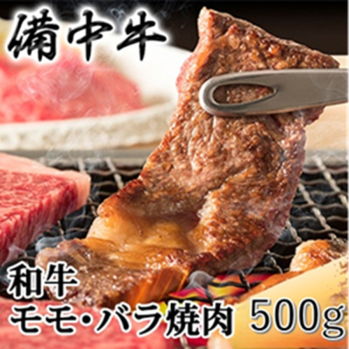 ［農林水産大臣賞受賞］備中牛 和牛モモ・バラ焼肉 500g 岡山県産 黒毛 和牛 肉 お肉 牛肉 牛 2529698 - 岡山県高梁市