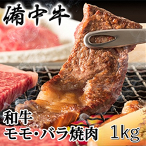 ［農林水産大臣賞受賞］備中牛 和牛モモ・バラ焼肉 1kg 岡山県産 黒毛 和牛 肉 お肉 牛肉 牛 2529699 - 岡山県高梁市