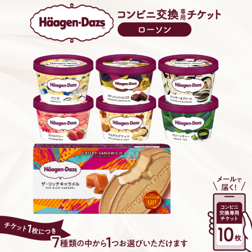 ハーゲンダッツ『コンビニ交換10個(ローソン）』_H-rogift110 2529965 - 北海道浜中町