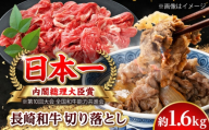 【大自然の贈り物！】長崎和牛 切り落とし 約1.6kg【ながさき西海農業協同組合】 [DBV012] [DBV012]