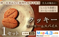 【定期便】クッキー「コーヒー＆スパイス」（20枚入）×1セット×全12回