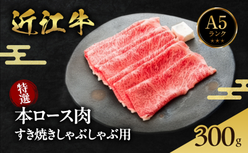 特選本ロース肉 すき焼きしゃぶしゃぶ用 300g 近江牛A5ランクメス牛 | 肉 お肉 牛肉 牛 ロース すき焼き しゃぶしゃぶ 近江牛 A5  2531601 - 滋賀県甲良町