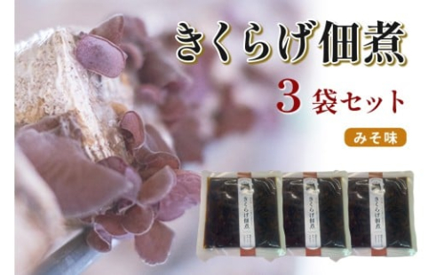 きくらげ佃煮（みそ味）×3パック 【157_0006】 2532375 - 島根県浜田市