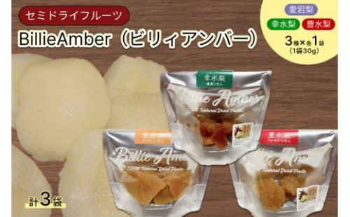 セミドライフルーツ　BillieAmber（ビリィアンバー）3種×各1袋 【211_0001】 2532534 - 島根県浜田市