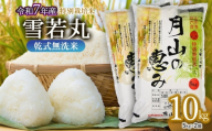 【令和7年産】 特別栽培米 雪若丸 乾式無洗米 10kg (5kg×2袋) 山形県鶴岡市産　米工房 月山 【令和8年6月29日～7月5日発送】 | 国産 ブランド米 米どころ 庄内米 大粒 食べ応え 抜群 つぶ感 新食感 バランス 良好 和食 洋食 中華 ピッタリ 冷めても おいしい おにぎり お弁当 おすすめ 人気 贈答 ギフト プレゼント 農家直送 発送週 選べる