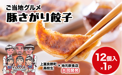 上富良野高校 コラボ開発「豚さがり餃子」 12個入り ( ご当地グルメ 餃子 中華 冷凍 食品 簡単 おかず 手作り 道産 上富良野町 北海道 ) 2534515 - 北海道上富良野町