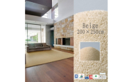 高密度&素足に心地よいソフトタッチ カーペット (サキソニー)ベージュ＜200×250cm＞【1395790】