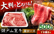 瀬戸山麓牛 肩ロース すきやき・しゃぶしゃぶ用 500g / 牛肉 国産 和牛 すきやき しゃぶしゃぶ / 瀬戸市 / 関屋精肉店 [BBBQ219]