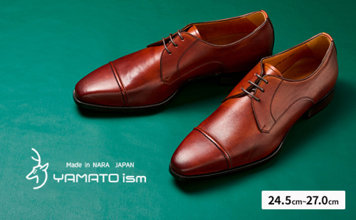 YAMATOism ヤマトイズム 牛革ビジネスシューズ 紳士靴 YAP101（ブラウン）【ファッション・靴・シューズ・革製品・革靴】 光沢感 2535628 - 奈良県大和郡山市