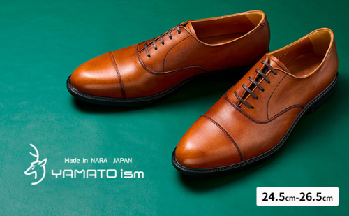 YAMATOism ヤマトイズム 牛革ビジネスシューズ 紳士靴 YAP1000（ライトブラウン）【ファッション・靴・シューズ・革製品・革靴】 メンズ 男性 履き心地 日本製 イタリアンレザー 柔らか 手触り 上品 光沢 耐久性 3E 2535634 - 奈良県大和郡山市
