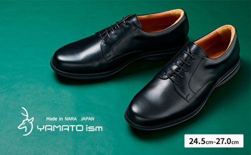 YAMATOism ヤマトイズム 牛革 ビジネスシューズ 紳士靴 ORG1001（ブラック）【ファッション・靴・シューズ・革製品・革靴】 メンズ 日本製 イタリアン レザー 柔らか 上品 光沢 耐久性 軽い 2535635 - 奈良県大和郡山市