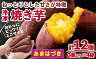 ＜先行予約受付中！2026年10月から順次発送予定＞おやつ芋 あまはづき 冷凍 焼き芋(計12個・3個入り×4袋) 焼芋 やきいも さつまいも さつま芋 レンジ あまはづき 小分け おやつ 【YO-25】【株式会社陽】